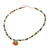 Quartz pendant necklace, 'Colorful Sunrise' - Quartz Multi-Gem Beaded Pendant Necklace from Thailand (image 2f) thumbail