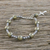 Pyrite and hematite beaded bracelet, 'Glistening Rosary' - Pyrite and Hematite Beaded Rosary Bracelet from Thailand