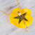 Natural rose lariat necklace, 'Garden Rose in Yellow' - Gold and Genuine Yellow Rose Necklace from Thailand