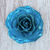 Natural rose brooch, 'Rosy Mood in Azure' - Artisan Crafted Natural Rose Brooch in Azure from Thailand thumbail