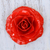 Natural rose brooch, 'Rosy Mood in Red' - Artisan Crafted Natural Rose Brooch in Red from Thailand thumbail
