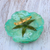 Natural rose brooch, 'Rosy Mood in Green' - Artisan Crafted Natural Rose Brooch in Green from Thailand (image 2b) thumbail