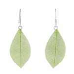 Curated gift set, 'Lively Lime' - Curated Gift Set of Scarf Earrings & Five Bracelets in Green