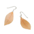 Natural leaf dangle earrings, 'Stunning Nature in Sunrise' - Natural Leaf Dangle Earrings in Sunrise from Thailand (image 2d) thumbail