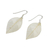 Natural leaf dangle earrings, 'Stunning Nature in Straw' - Natural Leaf Dangle Earrings in Straw from Thailand (image 2c) thumbail