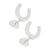 925 sterling silver, 'Silver Horseshoes' - Handcrafted Sterling Silver Horseshoe Stud Earrings (image 2d) thumbail
