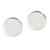 Sterling silver stud earrings, 'Bright Circles' - Handcrafted Sterling Silver Circular Stud Earrings (image 2a) thumbail