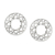 Sterling silver stud earrings, 'Attractive Circles' - Handcrafted 925 Sterling Silver Stud Earrings from Thailand