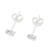 Sterling silver stud earrings, 'Silver Sparkle' - Handcrafted Sterling Silver Stud Earrings from Thailand