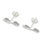 Sterling silver button earrings, 'Shining Infinity' - Infinity Symbol Sterling Silver Earrings from Thailand
