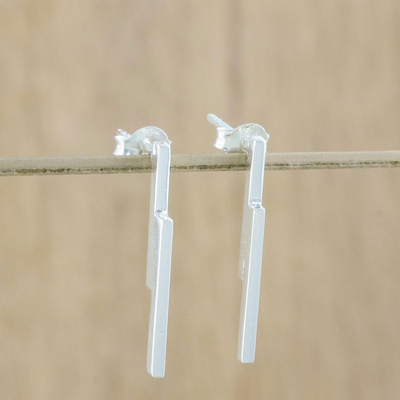 Tropfenohrringe aus Sterlingsilber - Handgefertigte Ohrhänger aus Sterlingsilber aus Thailand