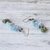 Quartz dangle earrings, 'Crystalline Drops in Blue' - Blue Quartz and Glass Bead Dangle Earrings from Thailand (image 2c) thumbail
