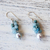 Cultured pearl and quartz dangle earrings, 'Happy Bunch' - Cultured Pearl and Quartz Dangle Earrings from Thailand (image 2c) thumbail