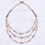 Cultured pearl and quartz beaded necklace, 'Stylish Strands' - Cultured Pearl and Quartz Beaded Necklace from Thailand (image 2b) thumbail