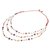 Cultured pearl and quartz beaded necklace, 'Stylish Strands' - Cultured Pearl and Quartz Beaded Necklace from Thailand (image 2d) thumbail