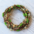 Beaded wrap bracelet, 'Forest Party' - Green Calcite Beaded Wrap Bracelet from Thailand (image 2) thumbail