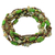 Beaded wrap bracelet, 'Forest Party' - Green Calcite Beaded Wrap Bracelet from Thailand thumbail