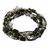 Wickelarmband mit Perlen - Schwarzes Perlen-Wickelarmband aus Thailand