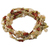 Beaded wrap bracelet, 'Lively Party' - Calcite and Glass Beaded Wrap Bracelet from Thailand (image 2a) thumbail
