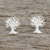 Sterling silver stud earrings, 'Branches Above' - Sterling Silver Tree-Shaped Stud Earrings from Thailand (image 2) thumbail