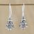 Sterling silver dangle earrings, 'Ringing Bells' - Handmade Sterling Silver Bell-Shaped Earrings from Thailand thumbail