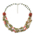 Multi-gemstone beaded necklace, 'Flawless Fruit in Scarlet' - Multi-Gemstone Carnelian Beaded Necklace from Thailand thumbail