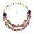 Multi-gemstone beaded necklace, 'Flawless Fruit in Purple' - Multi-Gemstone Amethyst Beaded Necklace from Thailand thumbail