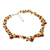 Multi-gemstone beaded necklace, 'Succulent Garden in Red-Orange' - Red-Orange Multi-Gemstone Beaded Necklace from Thailand (image 2c) thumbail