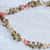 Collar lariat de perlas cultivadas y unakita - Collar Lariat de Unakita y perlas cultivadas de Tailandia