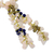 Lariat-Halskette mit mehreren Edelsteinen - Rosa Lariat-Halskette mit mehreren Edelsteinperlen aus Thailand