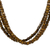 Wood beaded torsade necklace, 'Brown Squared' - Black and Brown Cube Boxwood Beaded Torsade Necklace (image 2d) thumbail