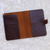 Leather passport wallet, 'Classic Journey in Espresso' - Leather Passport Wallet in Russet and Espresso from Thailand (image 2c) thumbail
