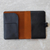Leather passport wallet, 'Classic Journey in Onyx' - Leather Passport Wallet in Onyx and Mahogany from Thailand (image 2c) thumbail