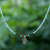 Multi-gemstone pendant necklace, 'Spiral Charm' - Multi-Gemstone Karen Silver Pendant Necklace from Thailand (image 2) thumbail