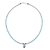 Multi-gemstone pendant necklace, 'Spiral Charm' - Multi-Gemstone Karen Silver Pendant Necklace from Thailand (image 2d) thumbail
