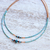 Multi-gemstone beaded necklace, 'Relaxing Delight' - Multi-Gemstone Karen Silver Beaded Necklace from Thailand (image 2b) thumbail
