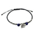 Lapis lazuli beaded bracelet, 'Spiritual Elephant' - Karen Silver and Lapis Lazuli Elephant Beaded Bracelet (image 2a) thumbail