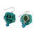 Natural rose dangle earrings, 'Floral Temptation in Green' - Natural Rose Dangle Earrings in Green from Thailand (image 2d) thumbail