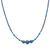 Multi-gemstone beaded macrame pendant necklace, 'Charming Waters' - Multi-Gemstone Beaded Macrame Pendant Necklace from Thailand thumbail