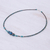 Multi-gemstone beaded macrame pendant necklace, 'Charming Waters' - Multi-Gemstone Beaded Macrame Pendant Necklace from Thailand (image 2c) thumbail