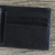 Men's leather wallet, 'Genuine in Jet Black' - Men's Genuine Leather Wallet in Black from Thailand