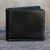 Men's leather wallet, 'Forever in Black' - Thai Fair Trade Genuine Leather Wallet for Men in Black thumbail