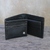 Men's leather wallet, 'Classic in Jet Black' - Fair Trade Men's Classic Bifold Leather Wallet in Black (image 2b) thumbail