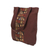 Cotton tote bag, 'Native Geometry' - Geometric Motif Brown Cotton Tote Handbag from Thailand (image 2c) thumbail