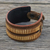 Men's leather wristband bracelet, 'Genuine Charm' - Handcrafted Men's Leather Wristband Bracelet from Thailand (image 2b) thumbail