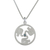 Blue topaz pendant necklace, 'Elephant Union' - Blue Topaz and 925 Silver Elephant Necklace from Thailand