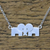 Halskette mit Anhänger aus Sterlingsilber - Liebevolle Elefanten-Halskette aus Sterlingsilber aus Thailand