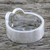 Sterling silver band ring, 'Elephant Bond' - Sterling Silver Elephant Heart Band Ring from Thailand