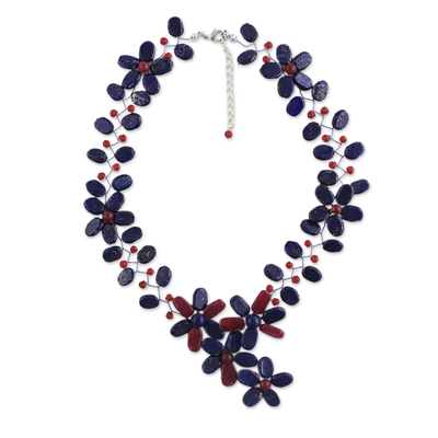 Adjustable Floral Statement Necklace from Thailand