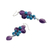 Amethyst and calcite dangle earrings, 'Succulent Vines' - Amethyst and Calcite Dangle Earrings from Thailand (image 2d) thumbail